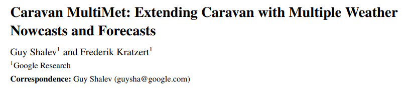 谷歌推出 Caravan MultiMet，利用各种气象数据增强水文预报