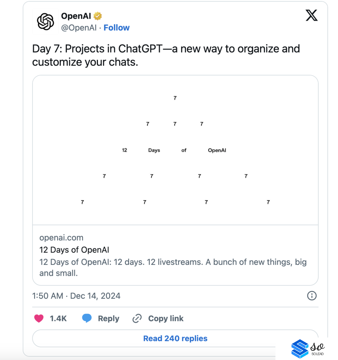 OpenAI重磅推出ChatGPT Projects功能，让ChatGPT更容易管理！网友：这是几日来最有用的发布